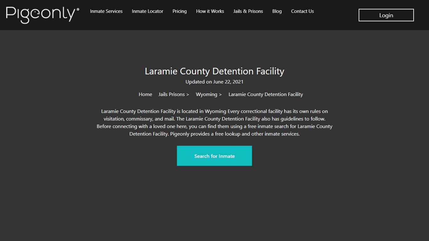 Laramie County Detention Facility Inmate Search | Wyoming