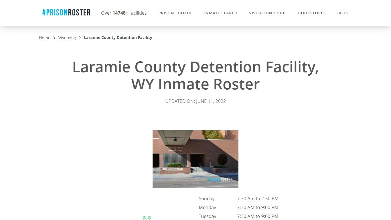 Laramie County Detention Facility, WY Inmate Roster